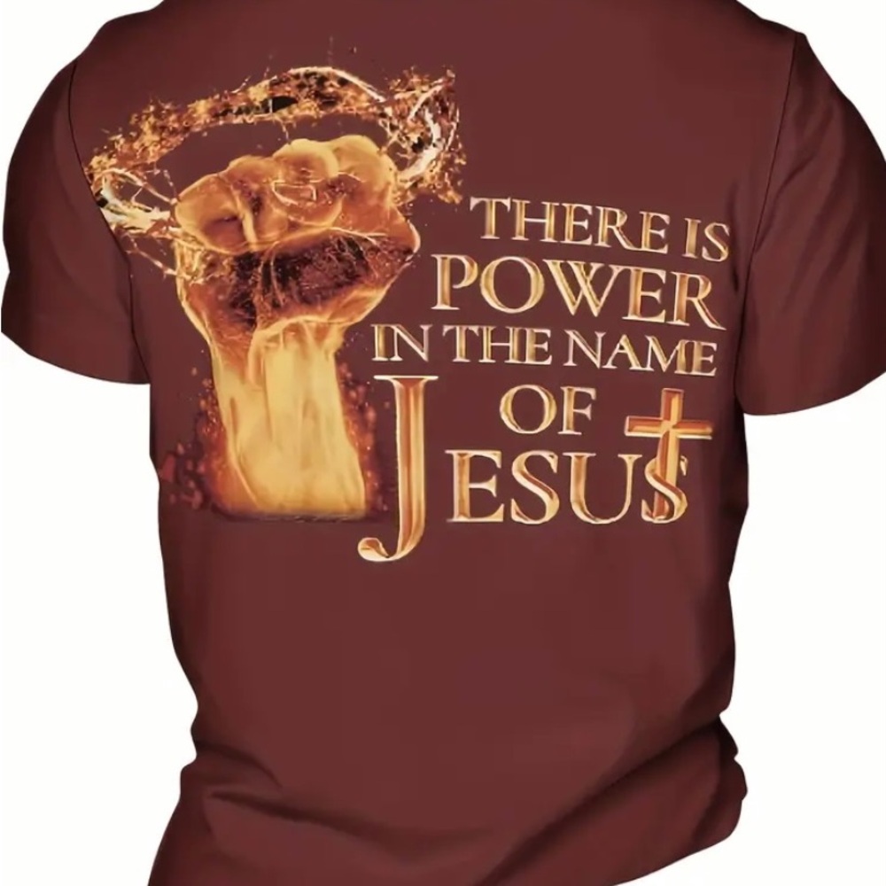 Men’s Shirt With Inspirational Quote on back
